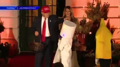 Trump hosts White House Halloween bash with superheroes and presidential lookalikes amid shutdown
