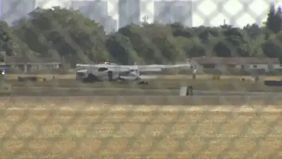 Small plane runs off runway at North Perry airport; no injuries reported