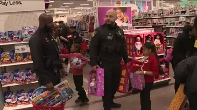 Hundreds of Boston kids fill carts with officers for annual ‘shop with a cop’