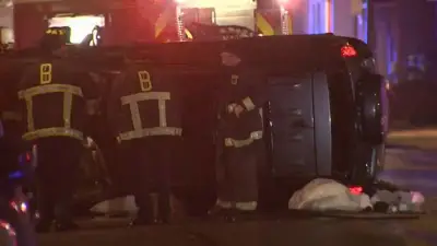 Emergency crews respond to rollover crash in Dorchester