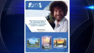 A happy circumstance: Bob Ross paintings sell for more than $600K to help public TV stations