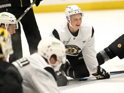 Back in Boston for first time as a Bruin, James Hagens feels he’s ready to represent his ‘second home’