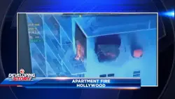 Fire erupts inside apartment complex in Hollywood Beach