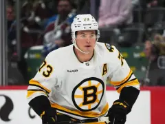 Bruins’ Charlie McAvoy exits game after appearing to take a slap shot to the face
