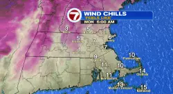 Cold, windy Monday before rain chances midweek