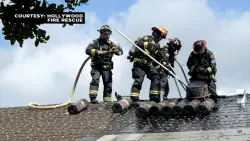 Roof of Hollywood home set ablaze; no injuries reported