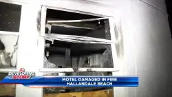 Fire tears through Hallandale Beach motel room, leaving woman without a home