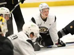 Back in Boston for first time as a Bruin, James Hagens feels he’s ready to represent his ‘second home’
