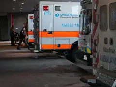 4 hospitalized after ambulance with patient, truck collide in Franklin Park