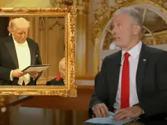 Watch: Jon Stewart unveils ‘government-approved’ Daily Show in wake of Kimmel flap