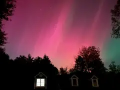 Northern Lights illuminate Boston-area skies