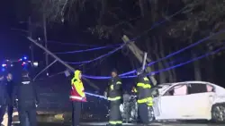 Driver thrown from car, seriously injured in Brockton crash that downed utility poles and knocked out power